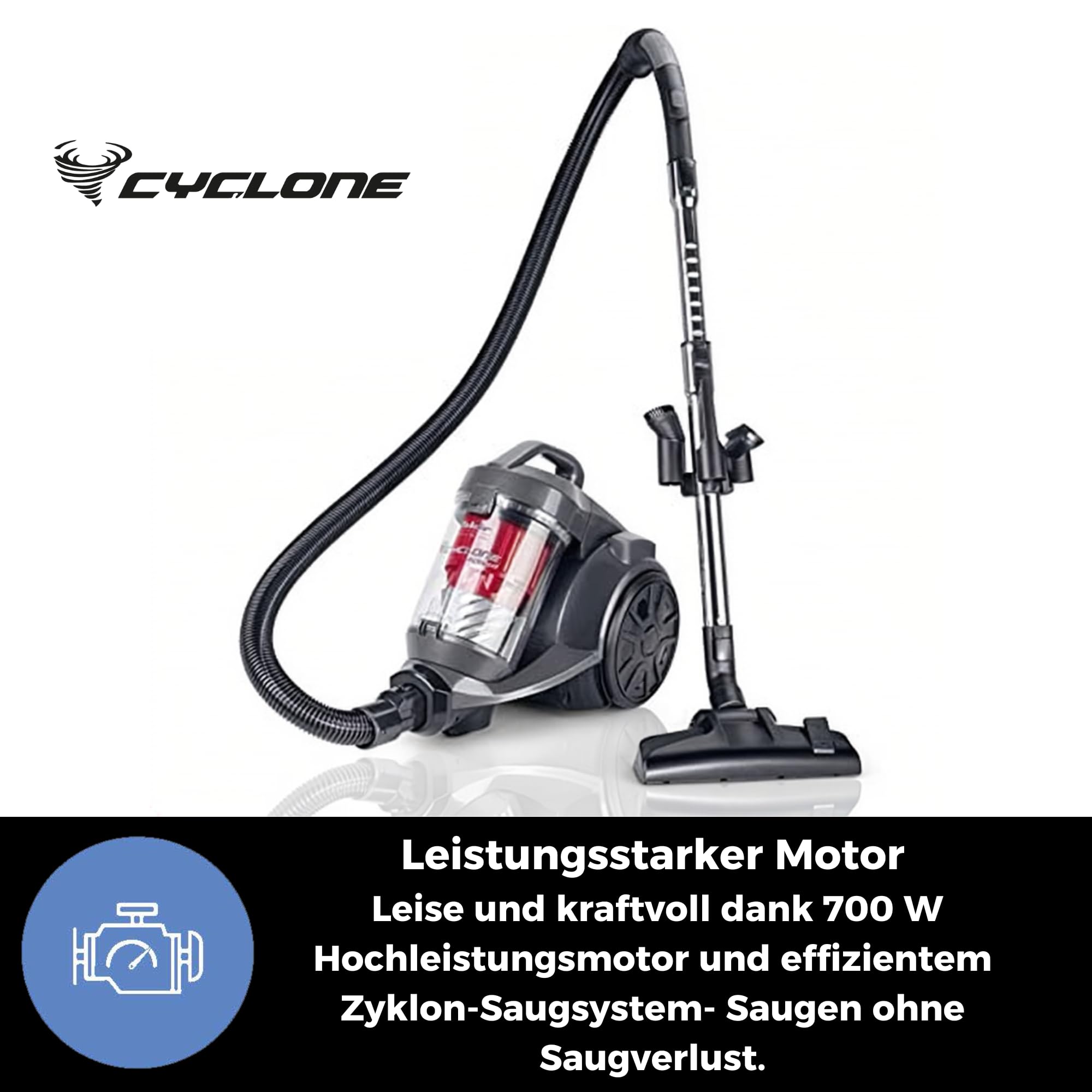 Fakir 3693003 Staubsauger BL240 beutellos