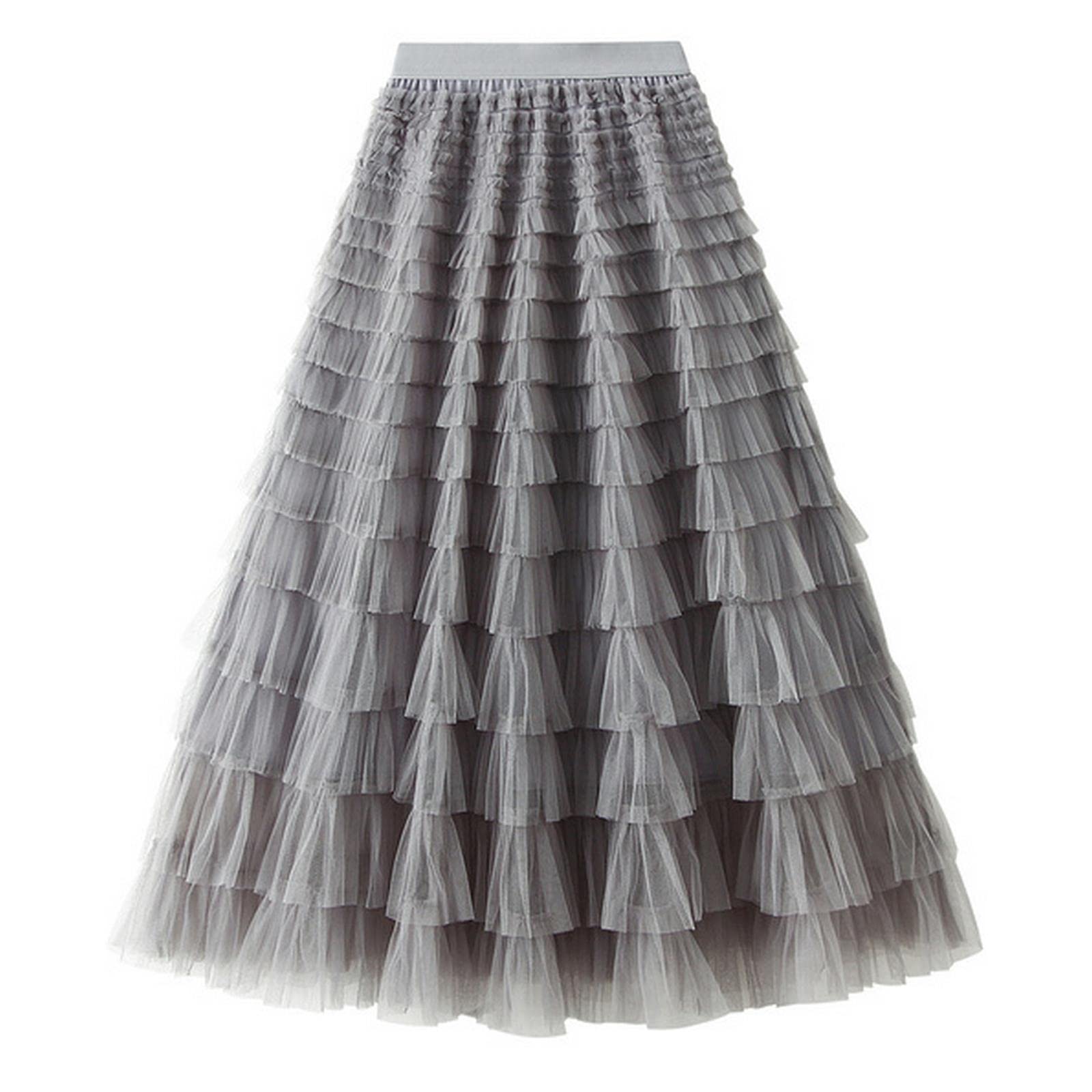 Gonna lunga in tulle femminile gonna gonna lunga da donna gonna lunga primavera estate nera rosa gonna a pieghe