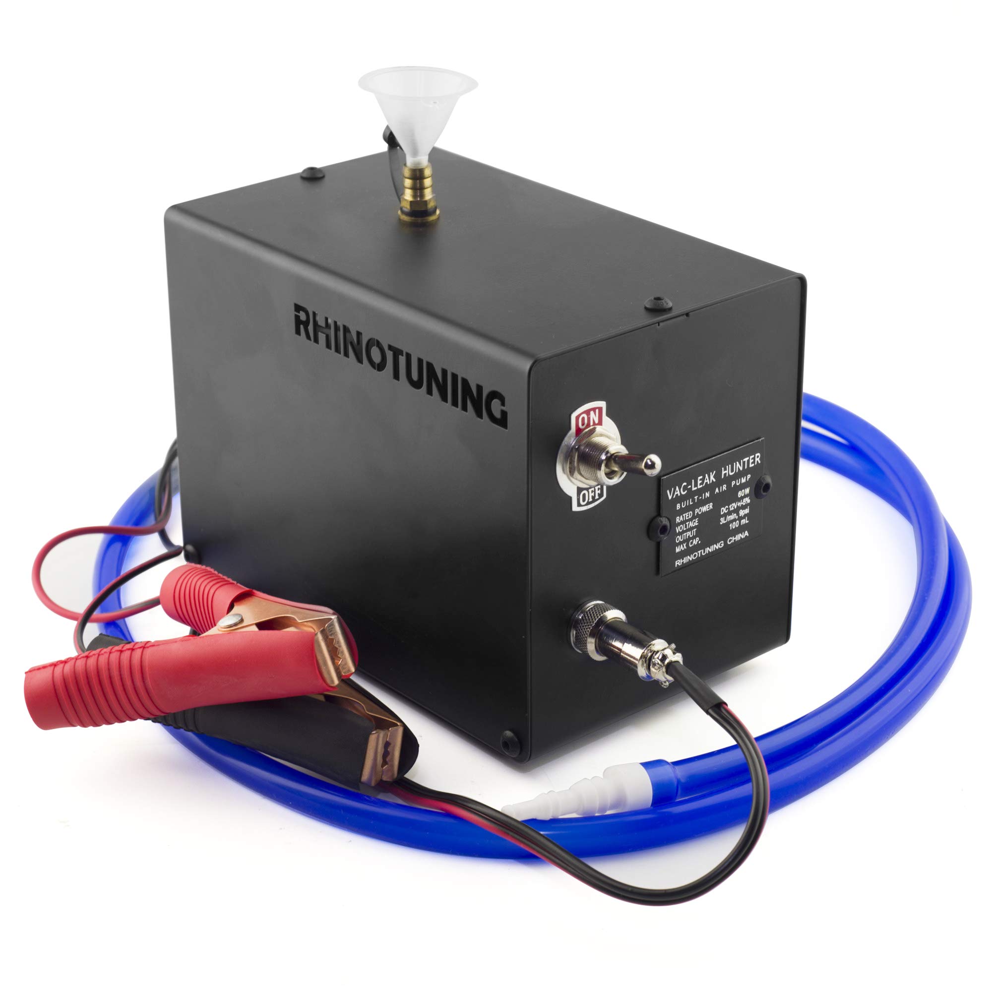 RTRHINOTUNING Automotive Smoke Tester Leak Detector VacLeak Hunter Diagnostic Tool 12V Smoke