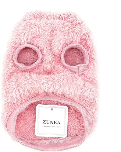 Miniatura 3 de Zunea Suéter de forro polar para perro, abrigo cálido de invierno para perros pequeños, ropa suave y mullida para cachorros con anillo en D para