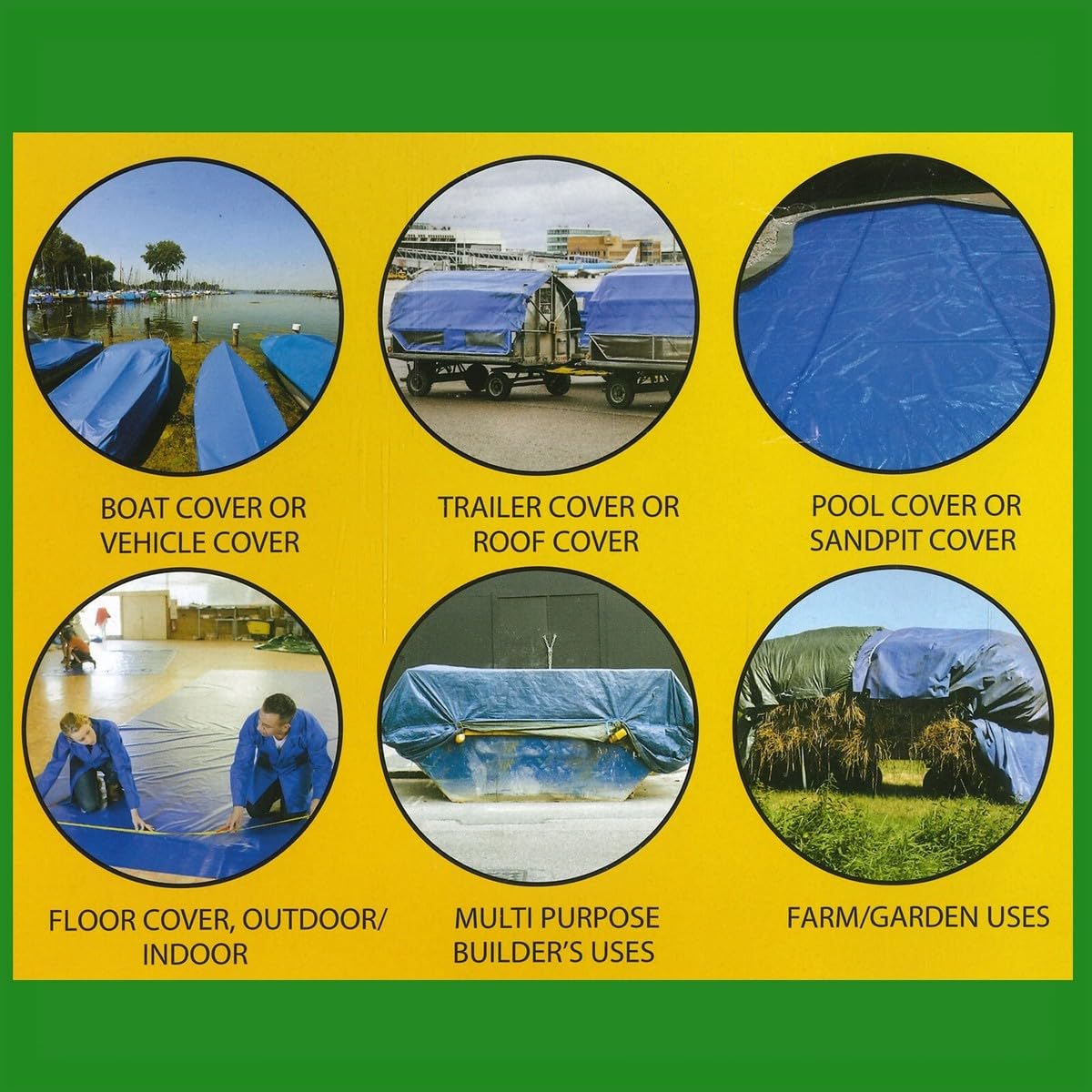 PlantaZee 9FT X 6FT TarpaulinsTirpal Tadpatri Tharpai Thadika Waterproof Blue Color Extra Strong(9X6 FT) — Amazon image 3