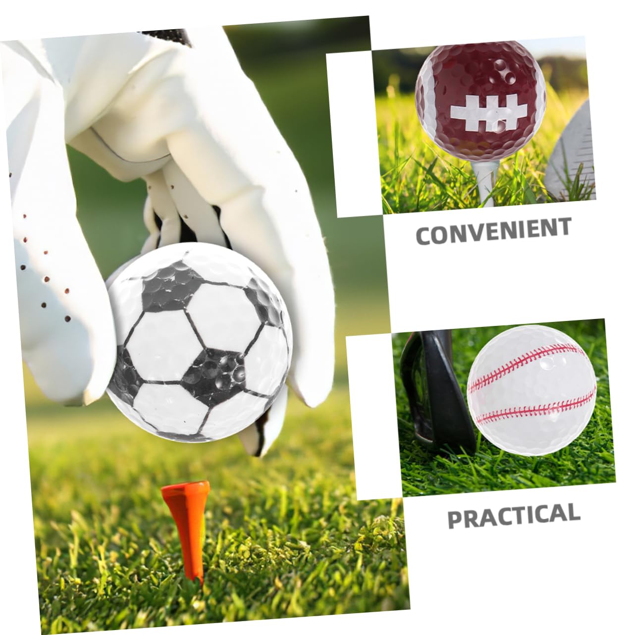 Kisangel de Golf para Hombres Y Mujeres Juego de 12 de Golf de Resina de Divertidas para Practicar
