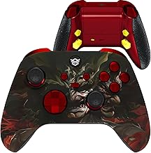 Advance Wireless Controller for Xbox Series X & S, for Xbox One, and for Windows 7/8/10-4 Remappable Back Buttons - Hair Triggers - Interchangeable Thumbsticks - Rage of Asura