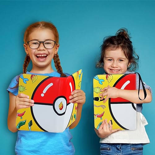 Miniatura 6 de Yebicola Card Binder for Pokemon Trading Cards 4 Pocket, 400 Pockets Card Albums with 50 Sleeves, Zipper Binder Holder Waterproof Leather Cover