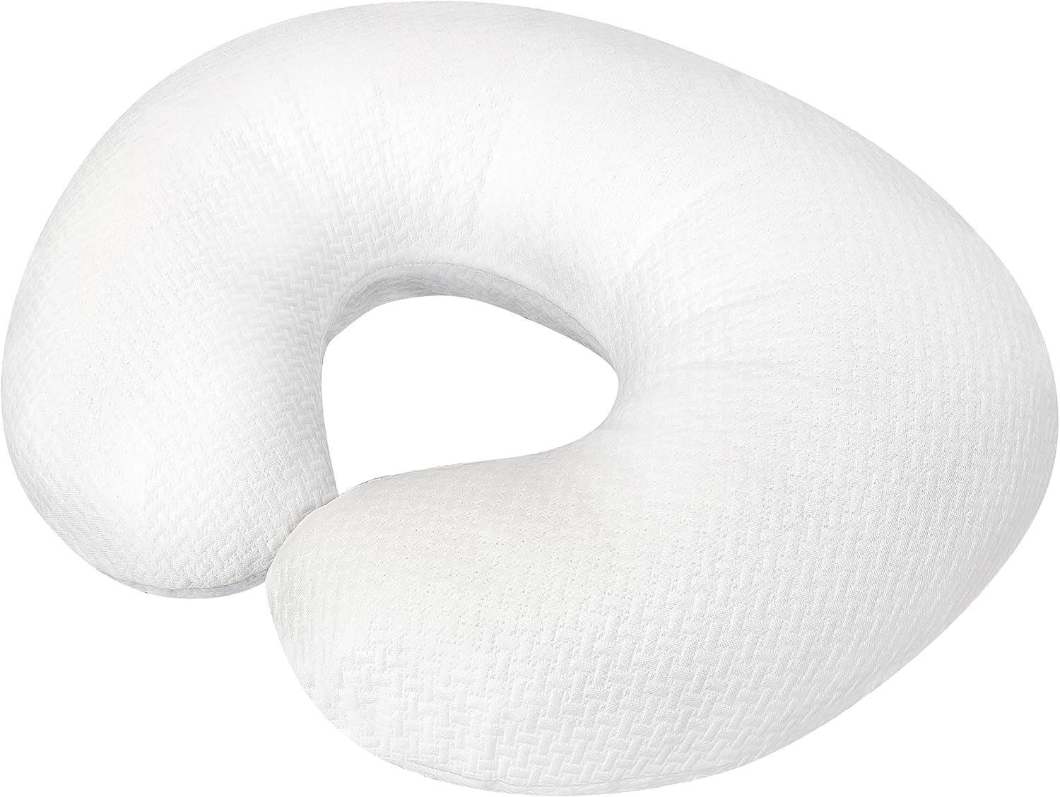 ‎The Moon Brand Organic Nursing, Breast feeding Baby Support Pillow, Newborn Infant Feeding Cushion Portable for Travel Nursing Pillow for Boys & Girls With Washable Zippered -45 x 55 x 18 cm-White