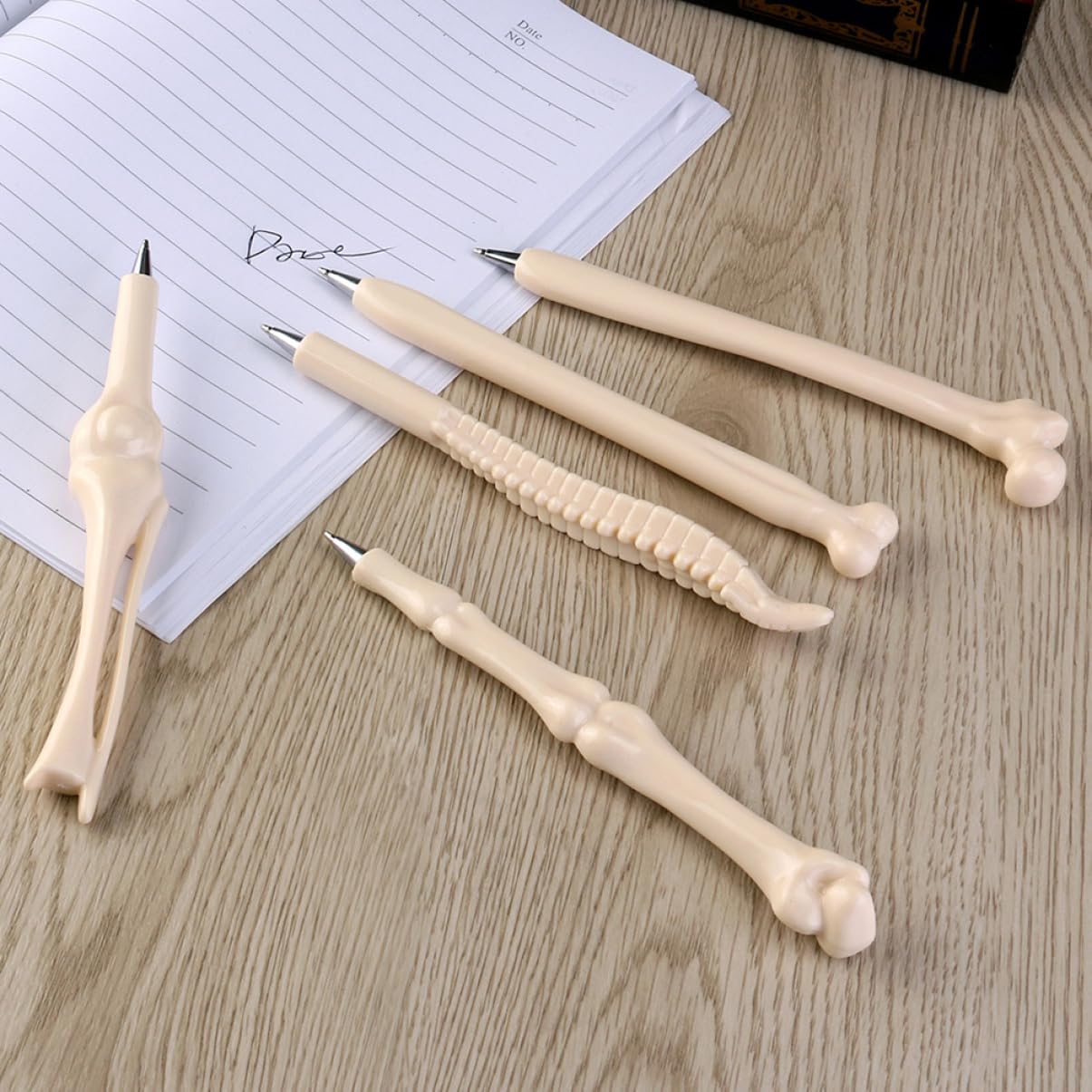 NUOBESTY 4 Sätze Knochen Kugelschreiber Bleistifte Halloween-knochenstifte Pastellstifte Schulstifte Stifte Für Die Schule Coole Stifte Für Lustiger Stift Abs Weiß 20 Stück * 4