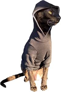 Sphynx Cat's Hoodie Santa Claus Naked Cat Hairless Cat Clothes