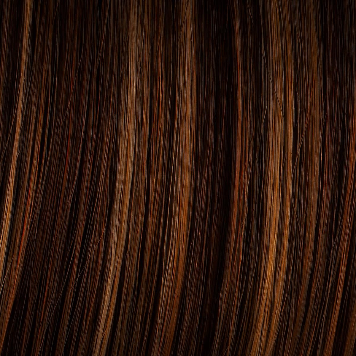 Classic Page Color R3329S Glazed Auburn - Hairdo 12" Shoulder Length Modernized Pageboy Off-Center Part Soft Full Bangs Tru2Life Heat Friendly Synthetic Breathable Cap Peluca Maxwigs Booklet