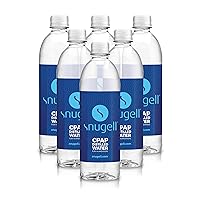 Vista 1 de Snugell Agua destilada embotellada de tamaño de viaje para máquinas CPAP, (paquete de 6, 20 onzas cada una), suministro de hasta 12 días, multiuso