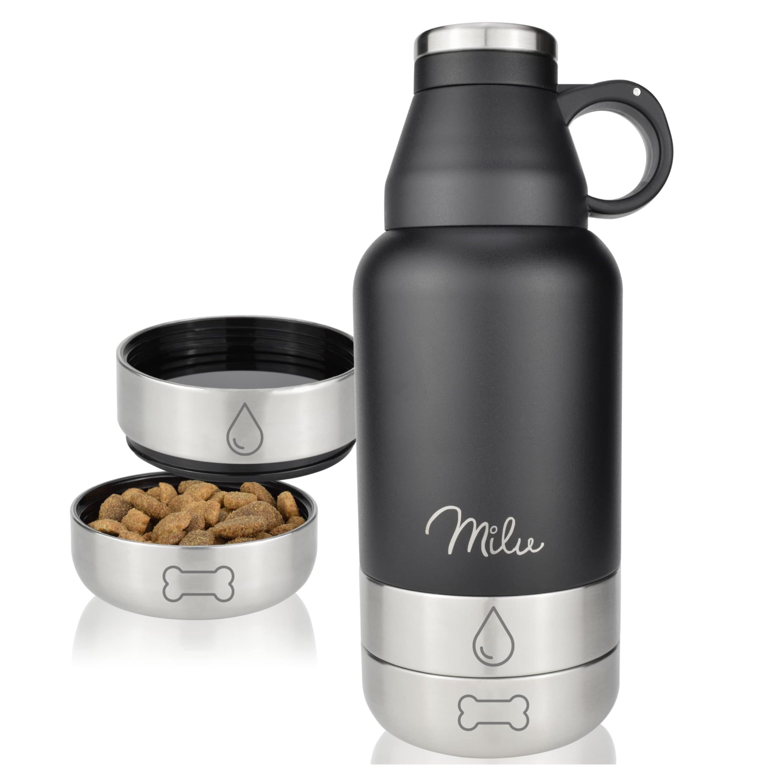 Sass & Belle Borraccia Termica In Metallo 425 Ml Con Cane Salsiccia, Acciaio Inox Isolato, Per Bambini E Adulti, Regalo Originale Per Amanti Dei Cani
