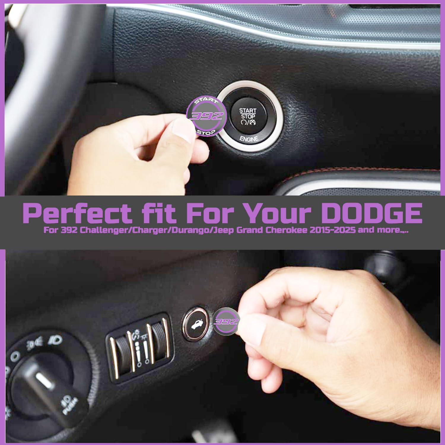 Tapa Botón Arranque Parada Motor Naranja Para Dodge Charger | Cuotas