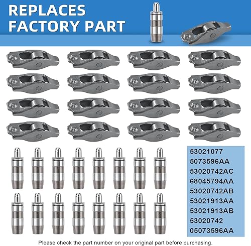 Miniatura 5 de 53020742AC - Kit de elevador de válvula de repuesto para Dodge Ram 1500 Dakota Durango Nitro Jeep Grand Cherokee Liberty Commander 3.7L 4.7L 16