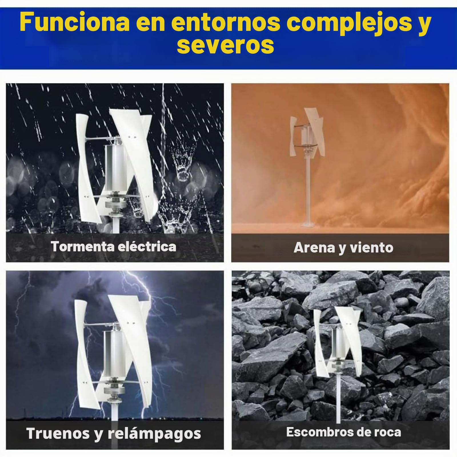 3000W Generador de Turbina de Viento Kit 24V 48V 220V Portátil Generador de Turbina de Viento Kit Con 3 Palas/Controlador Para la Energía Solar Eólica Fabricante de Equipos