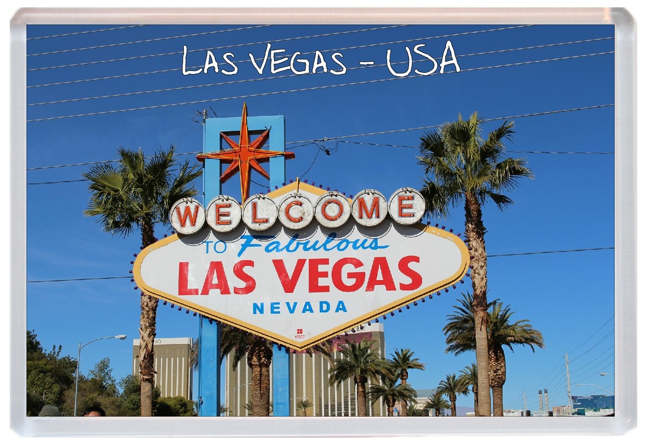Las Vegas - Nevada - USA - 96 x 67mm Jumbo Fridge Magnet