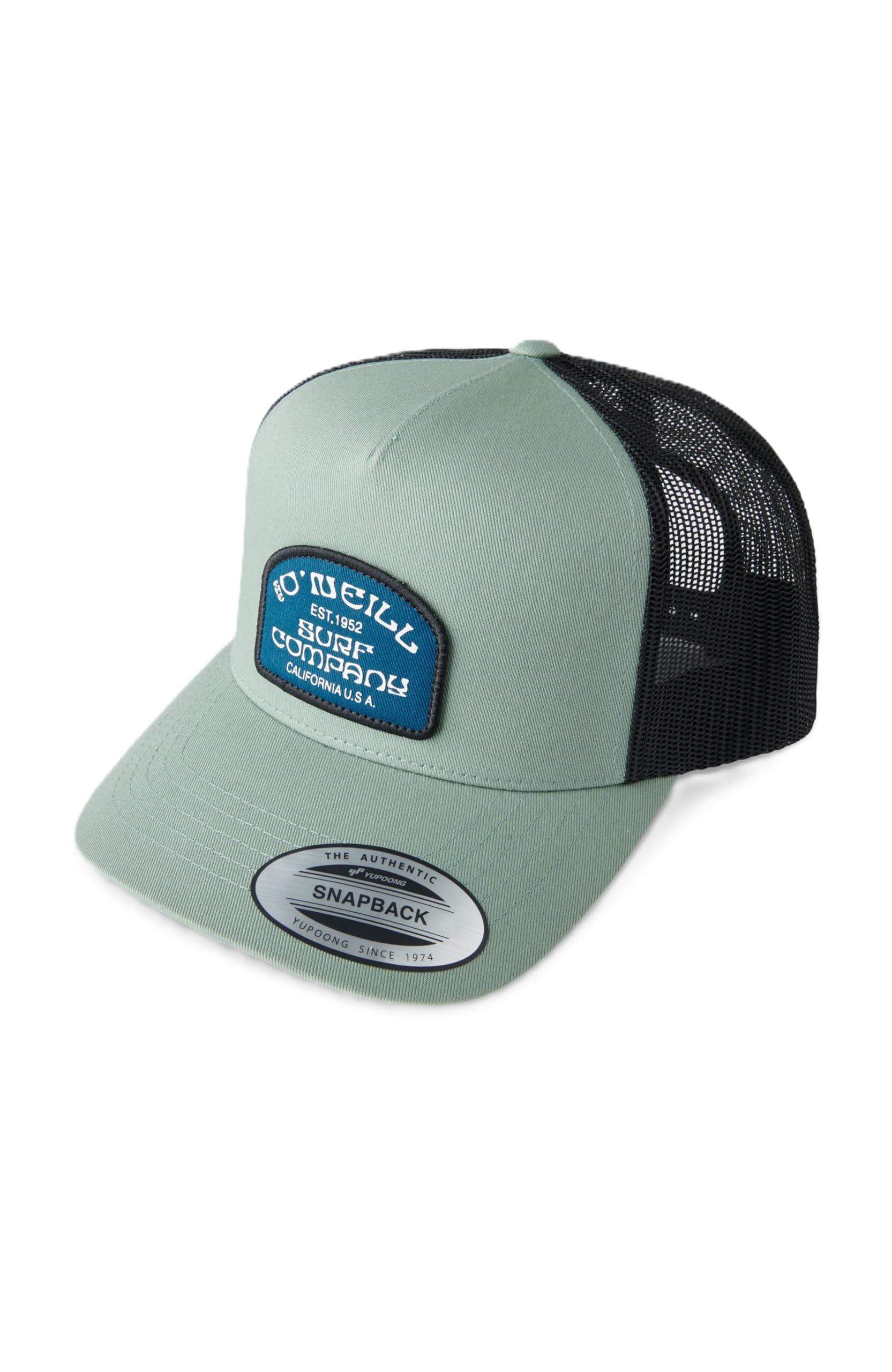 O'neill Unisex Marble Arch Retro Trucker Hat Meshback Adjustable Snapback Patch Baseball Cap Green