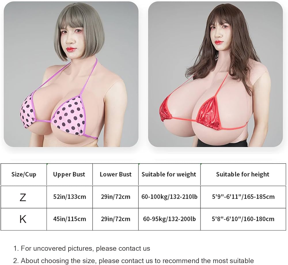 big boobs shemale Amazon.com: ZWSM Silicone Breast Forms K/Z Cup Big Tits for Crossdresser Drag Queen Realistic Fake Boobs Breastplat Transgender Shemale,Color 1,K Cotton Filler : Clothing, Shoes & Jewelry