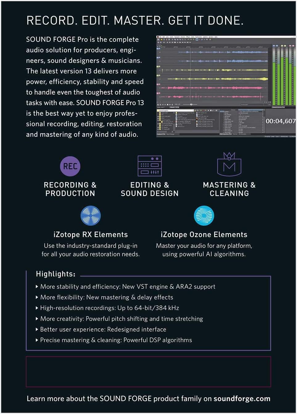 Amazon Com Sound Forge Pro Version 13 Pc Download Software