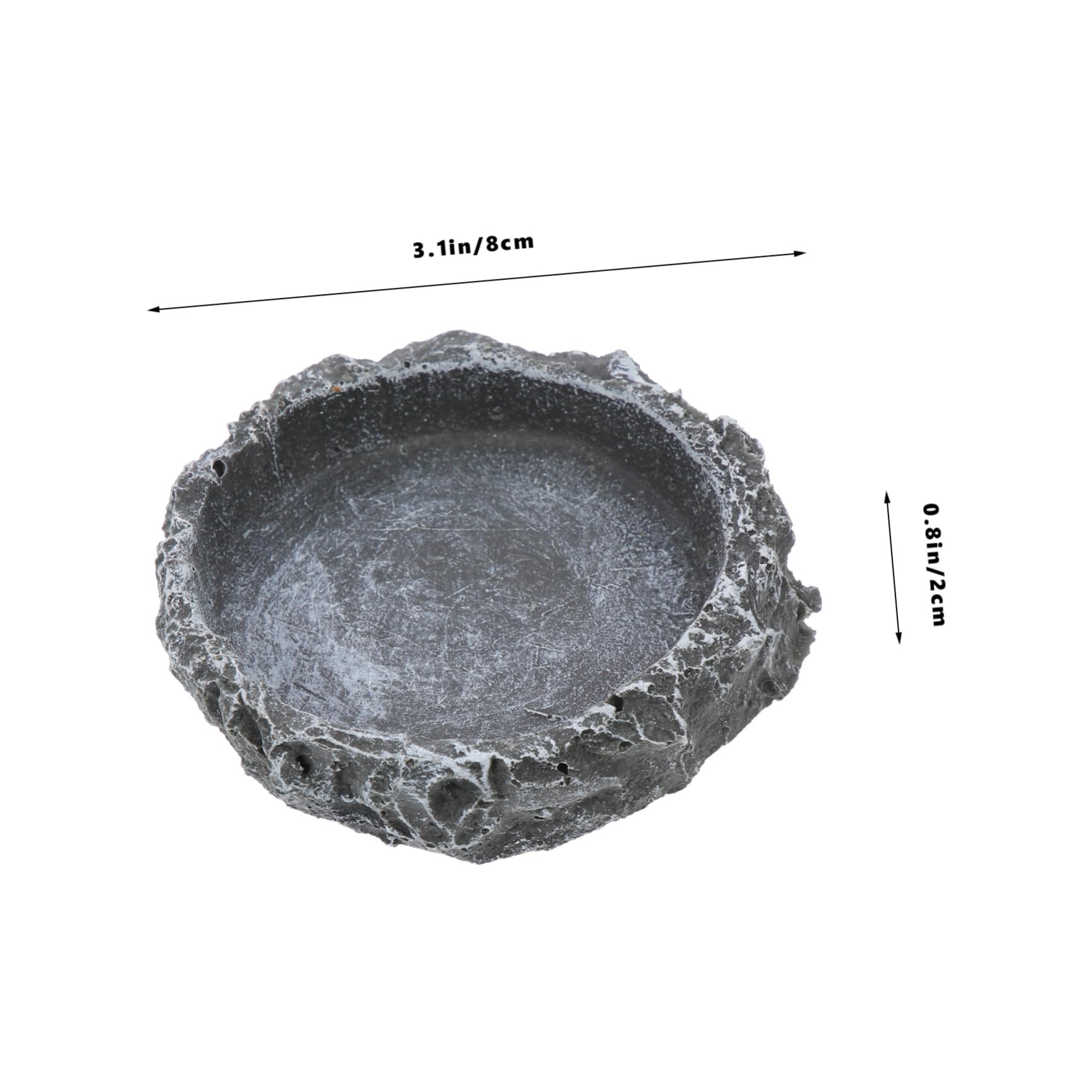 Bol D'eau Et Nourriture Pour Reptiles - 12,5x8,5x4,5 Cm, Polystyrène, Anti-évasion, Pour Terrarium