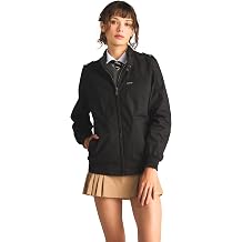 Members Only Womens Classic Iconic Racer Jacket | Slim Fit | Timeless Style | Comfortable and Versatile Black, Large