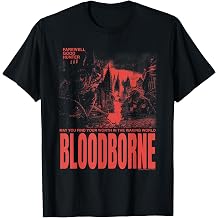 Bloodborne Farewell Good Hunter Red Scene Video Game T-Shirt