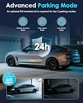 ORSKEY 4K Dash Cam avant et arrière, libre 64GB Carte, STARVIS 2 Capteur 5,8 GHz WiFi Caméra Dash pour Voitures, 2160P+1080P Caméra double voiture avec GPS, 3" IPS, 24H Mode de stationnement, WDR, Appui 512GB Max