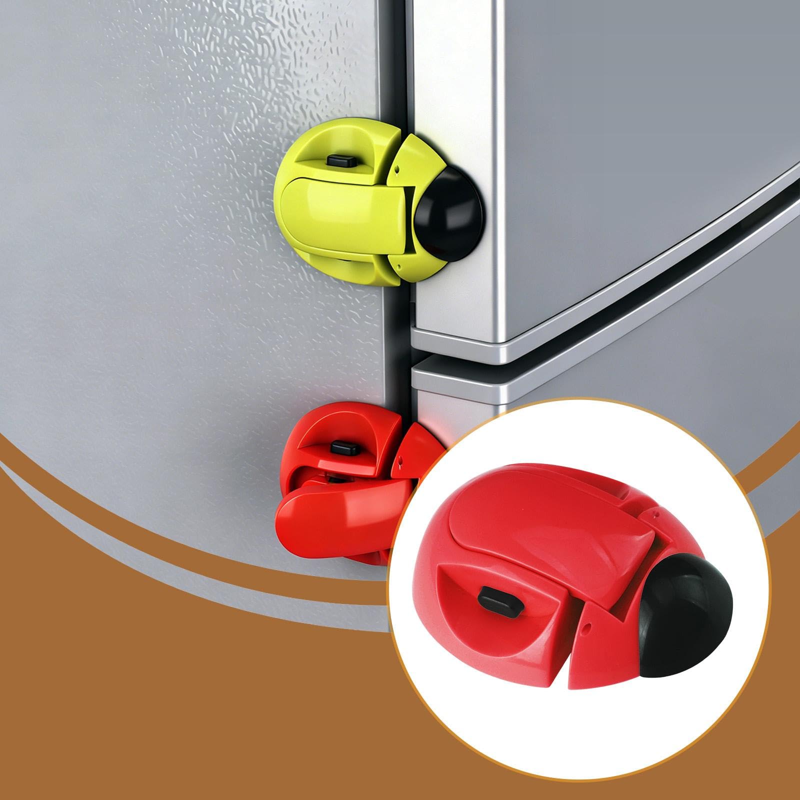 6 Serrature di per Frigorifero E Congelatore, Chiusura per Porte, Armadietti, Serratura per Frigorifero per Bambini, per Casa, Famiglie, Cas, Come immagine, 6 pezzi