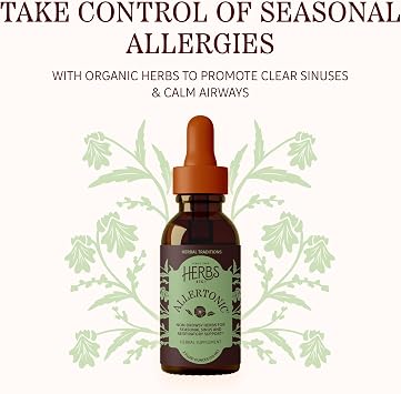 Herbs Etc. Allertonic Classic Liquid Extract, Vegan, 2 fl oz, 59 Servings