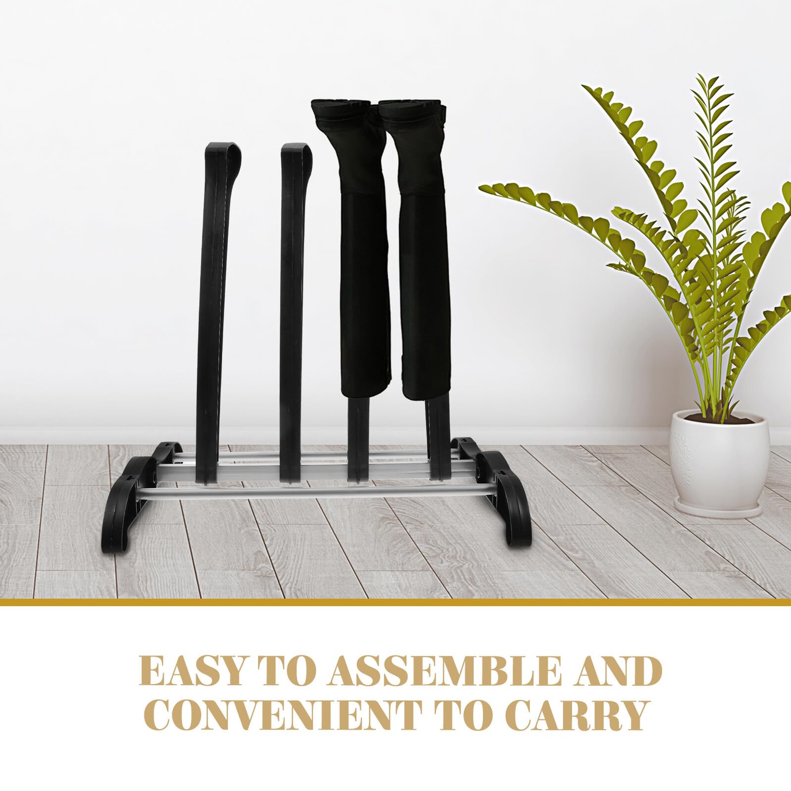 2 soportes de plástico para botas de entrada, perfectos para uso diario, diseño de ahorro de espacio, ideal para botas altas