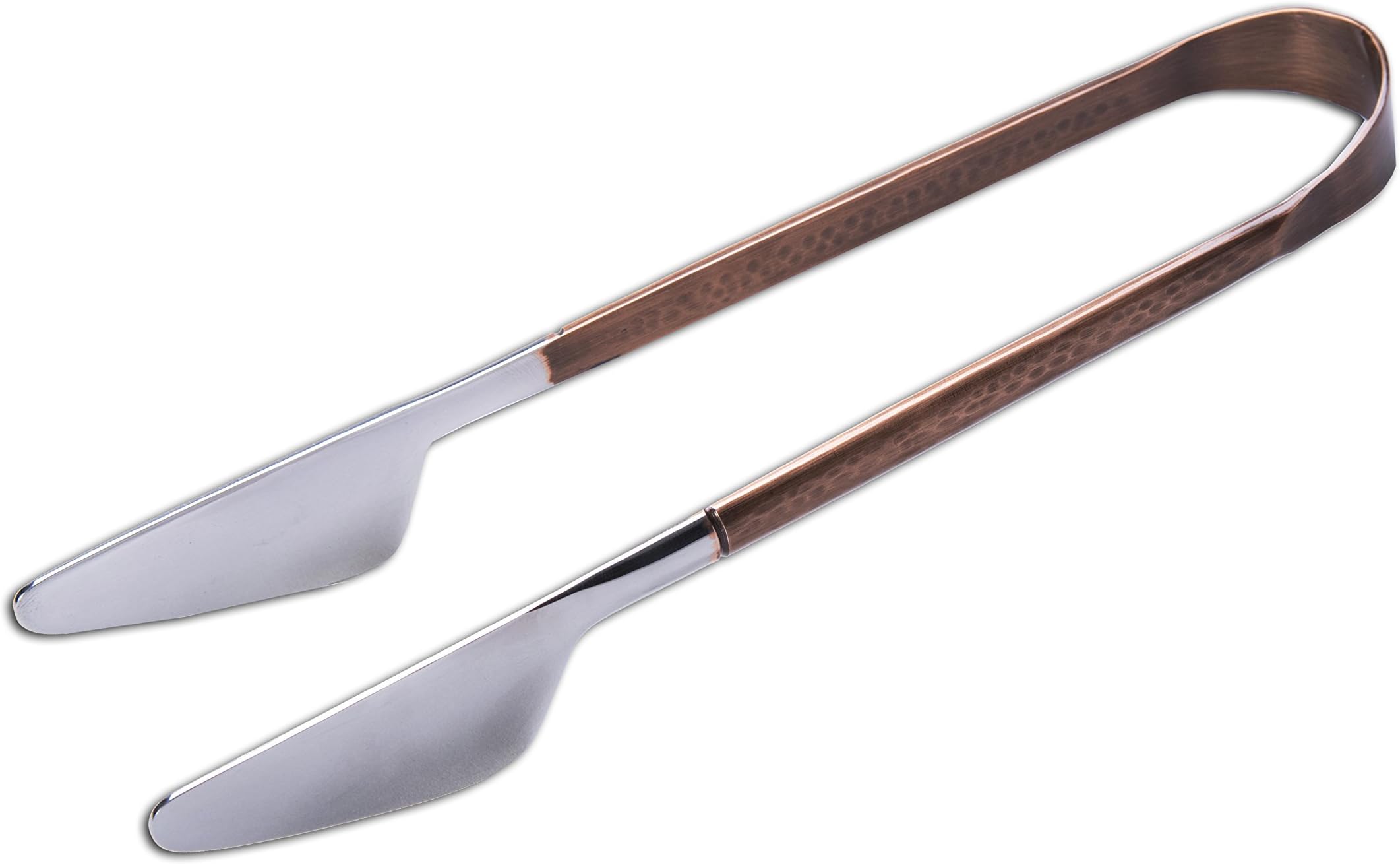 Arcata, Serving Tong, 10", S/S, Hammered Copper Handle, each