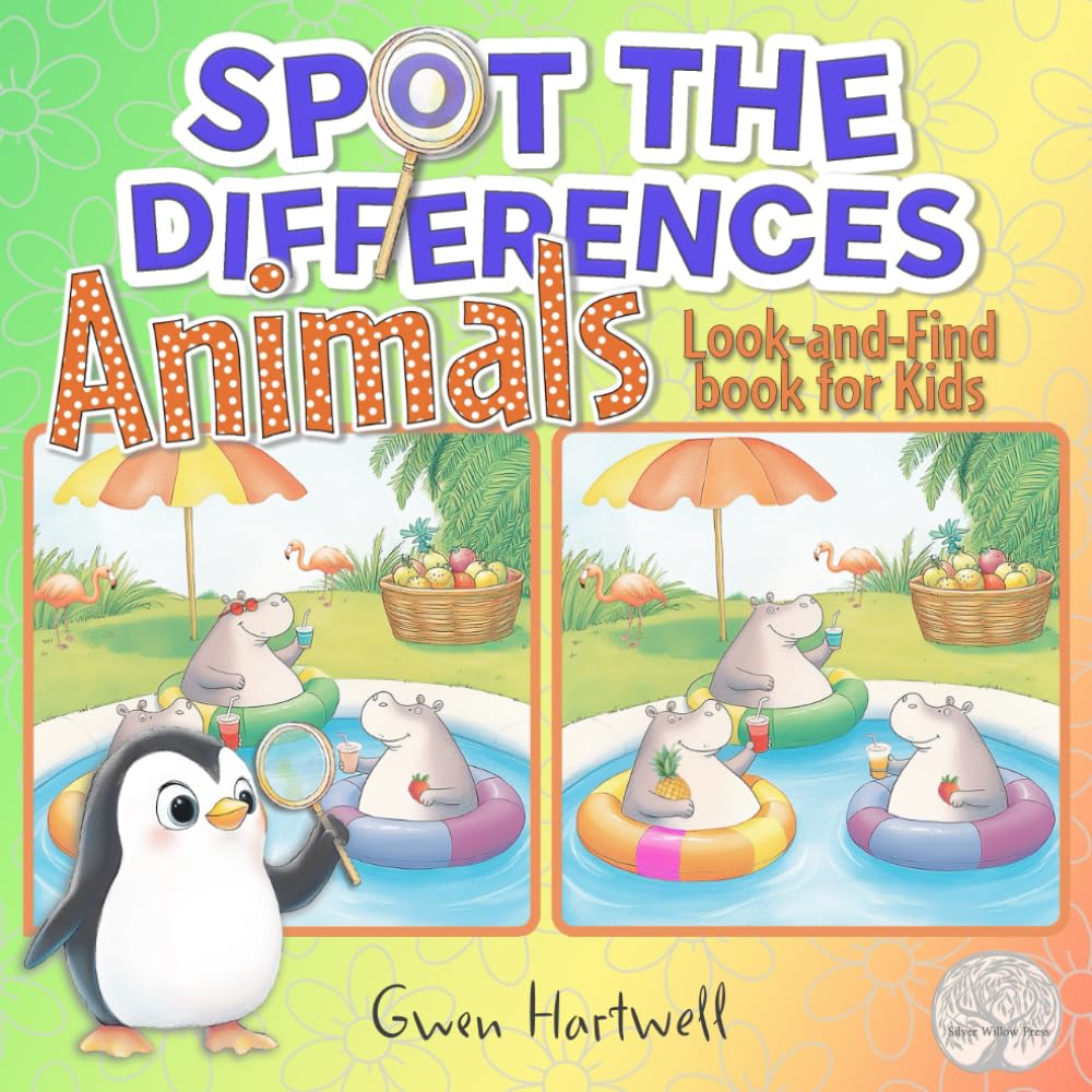 Spot the Differences Animals: Look-and-Find Book for Kids
