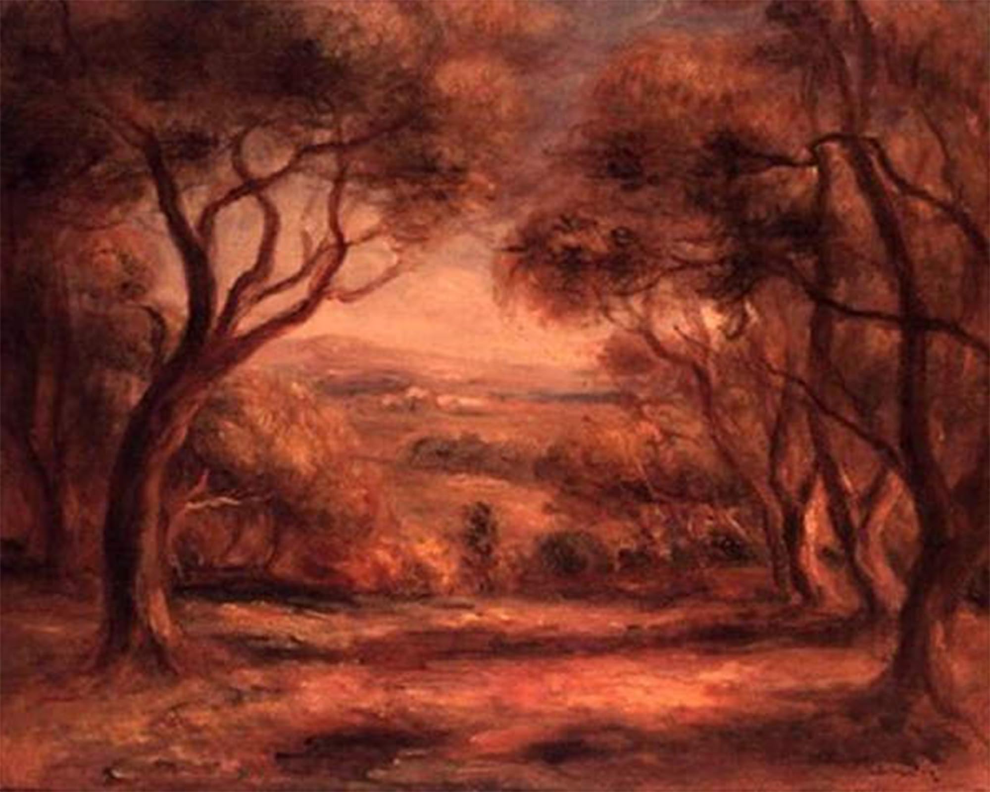 SERENDIPITP Vintage Picture Print on Canvas Wall Art Poster Landscape by Pierre Auguste Renoir Artwork Print Poster for Wall Decor 60x90cm