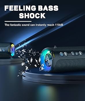 Ortizan X8 Pro 40W Bluetoothスピーカー LED防水 Ortizan X8 40W Deep Bass, Large Water Resistant Bluetooth