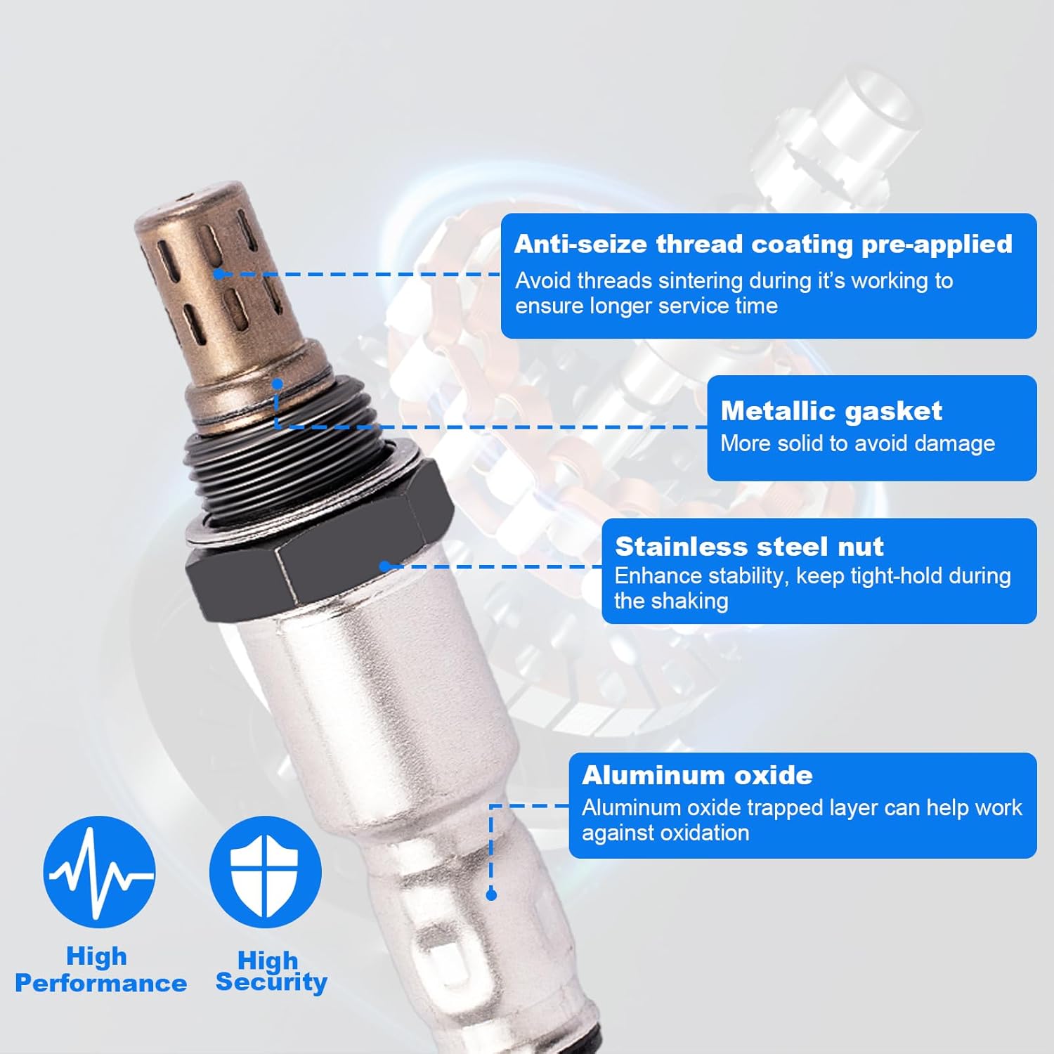 O2 Sensor 234-9062 234-4359, Oxygen Sensor Upstream Downstream for Honda for CR-V EX EX-L LX L4 2.4L 2007 2008 2009, 02 Sensor Pack of 2