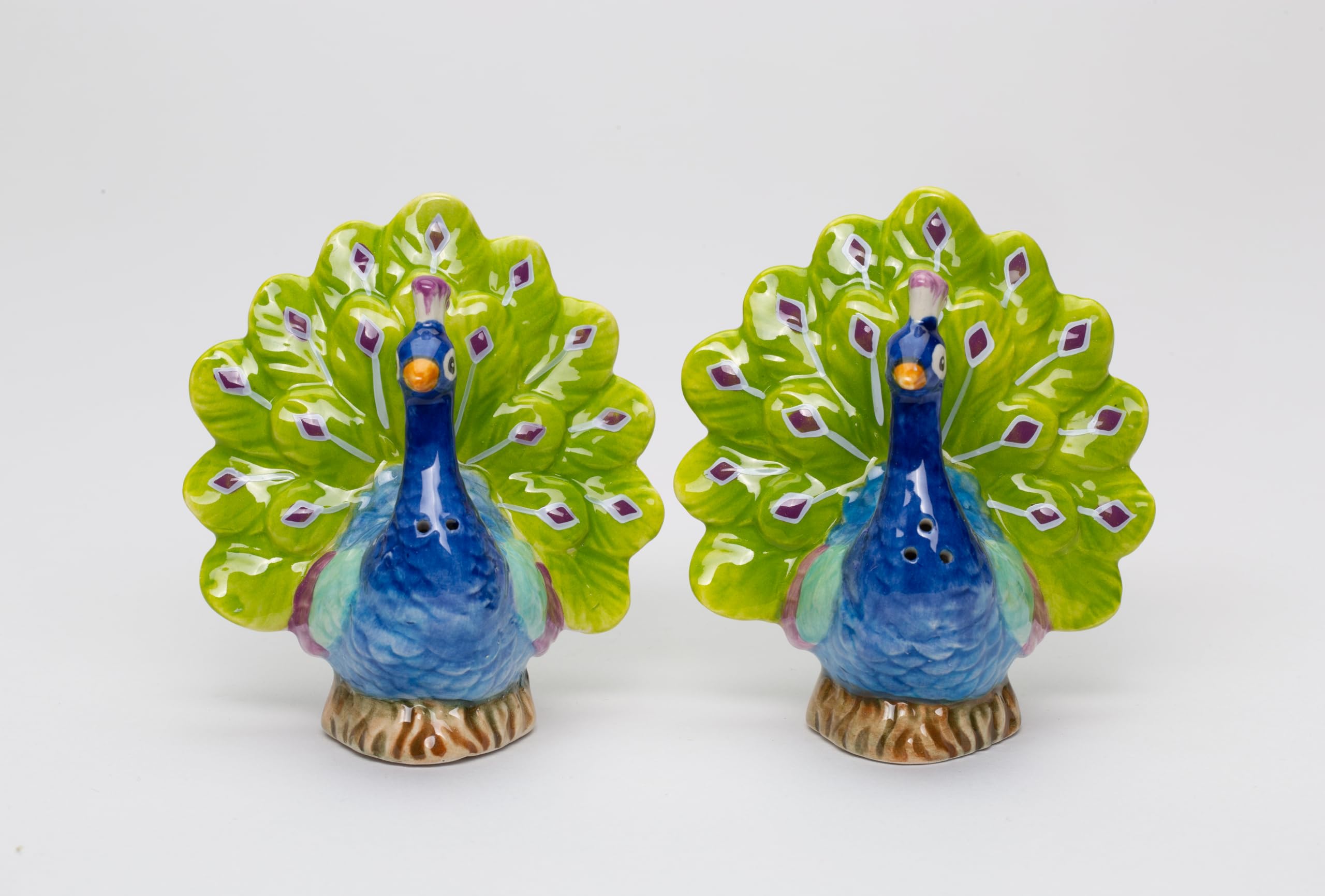 Amazon.com: Fine Porcelain Colorful Peacock Salt & Pepper Shakers