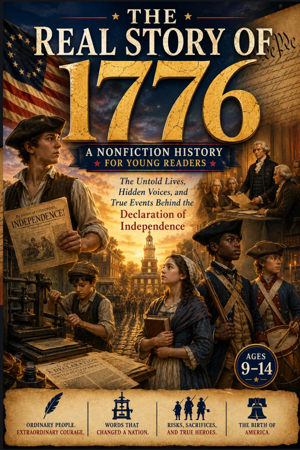 The Real Story of 1776: A Nonfiction History for Young Readers: The Untold Lives, Hidden Voices, and True Events Behind the Declaration of Independence