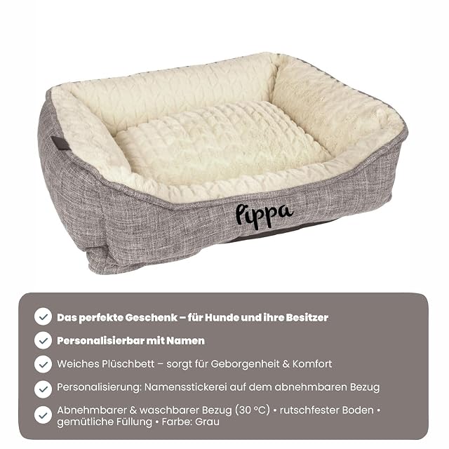 Foto 5 de 8 de Mainely Personalizable Cama para Perro Zupo S - Rectangular, Felpa Suave