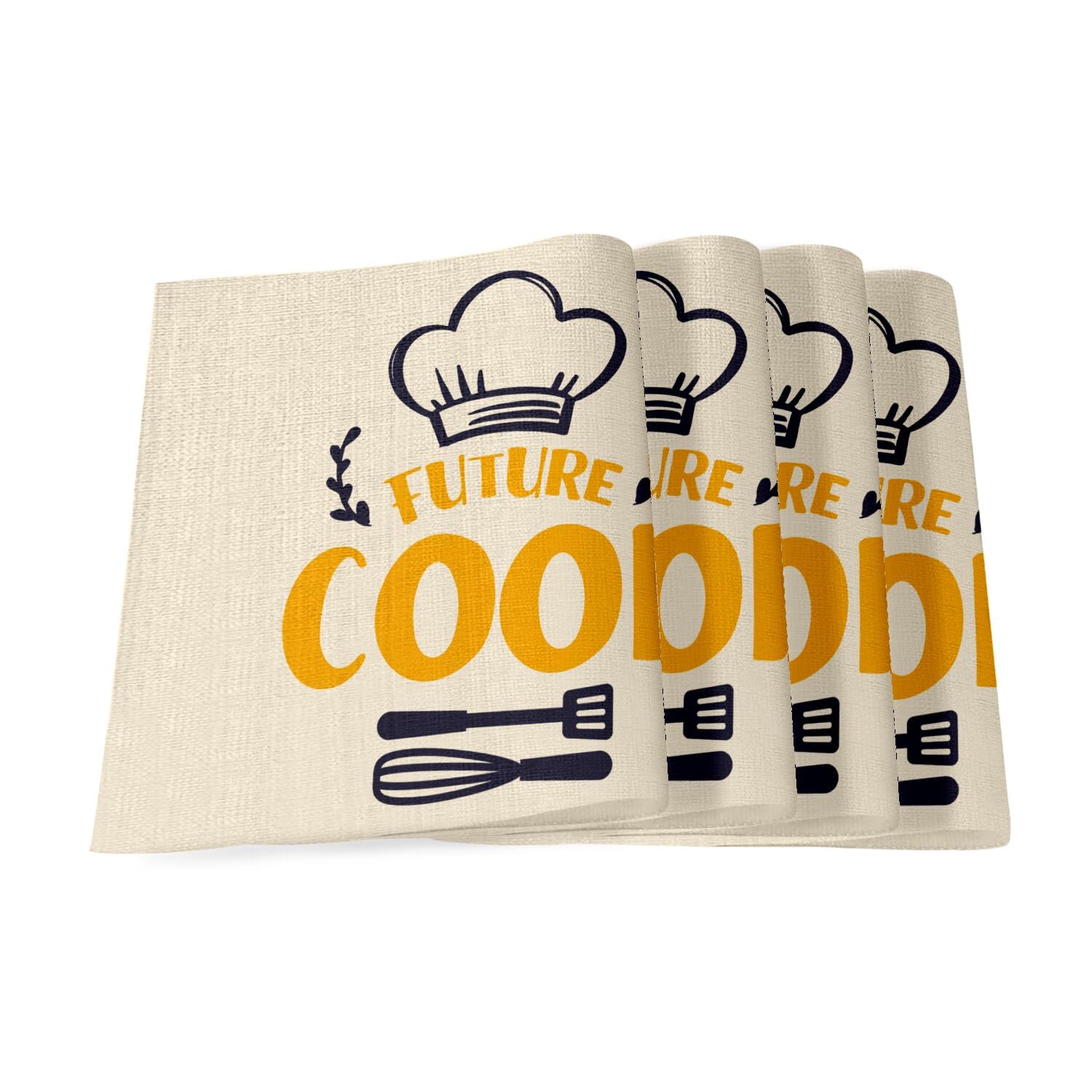 Sets de table en lin Future Cook cadeau ideal pour passionnes de cuisine