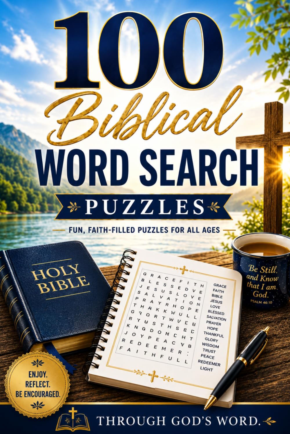 Bible Word Search: 100 Biblical Word Puzzles
