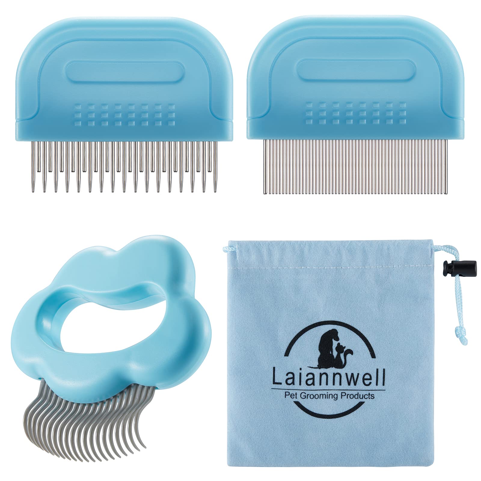 Pet Grooming Supplies Massaging Comb for Removing Matted Fur and Knots Tangles Perfect for Long and Short Hair