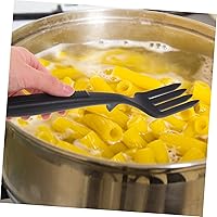 Vista 3 de Hemoton Tenedor flexible de silicona, 2 piezas, tenedor de cocina de silicona, tenedor para mezclar papas, tenedor antiadherente para mezclar