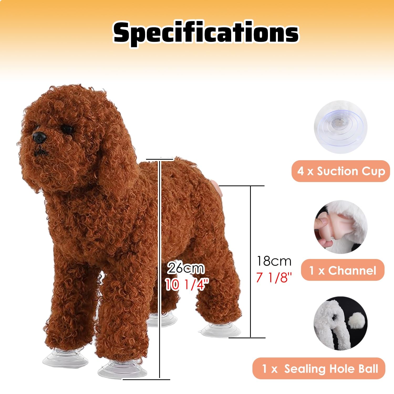 Paarungsspielzeug für Hunde Interaktive Hunde-Plüschpuppe Aus Silikon, Braut, Zwergschnauzer/Bichon Frisé, Spielzeug Zur Reproduktion Von Haustieren, Empathe mit Künstlichem Haar, Schlafpartner(Height