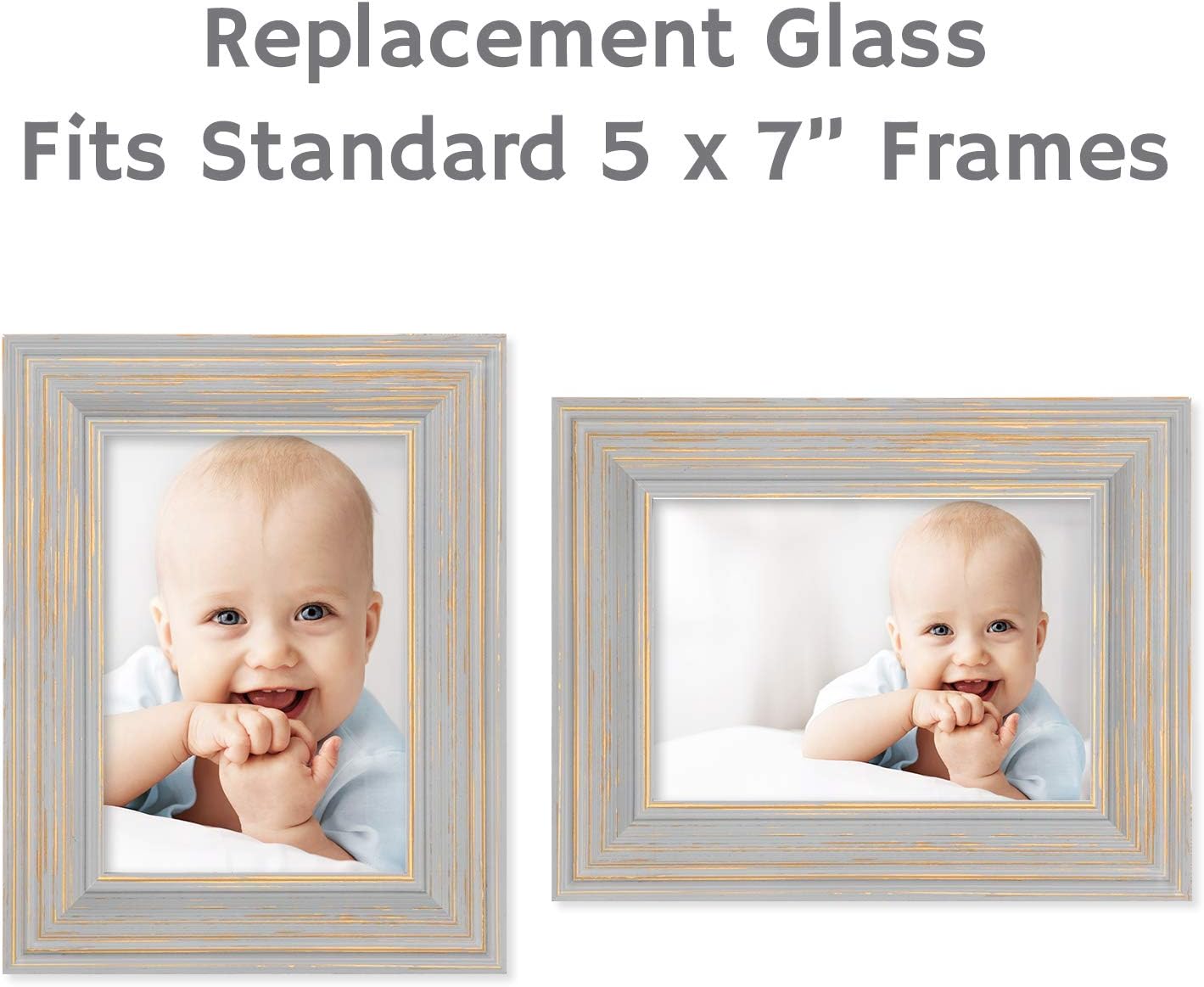 Buy Langdon House Picture Frame Glass Replacements (Crystal Clear, 5x7
