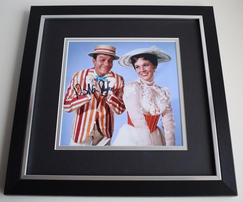 Sportagraphs Dick van Dyke SIGNED Framed LARGE Square Photo Autograph display Mary Poppins