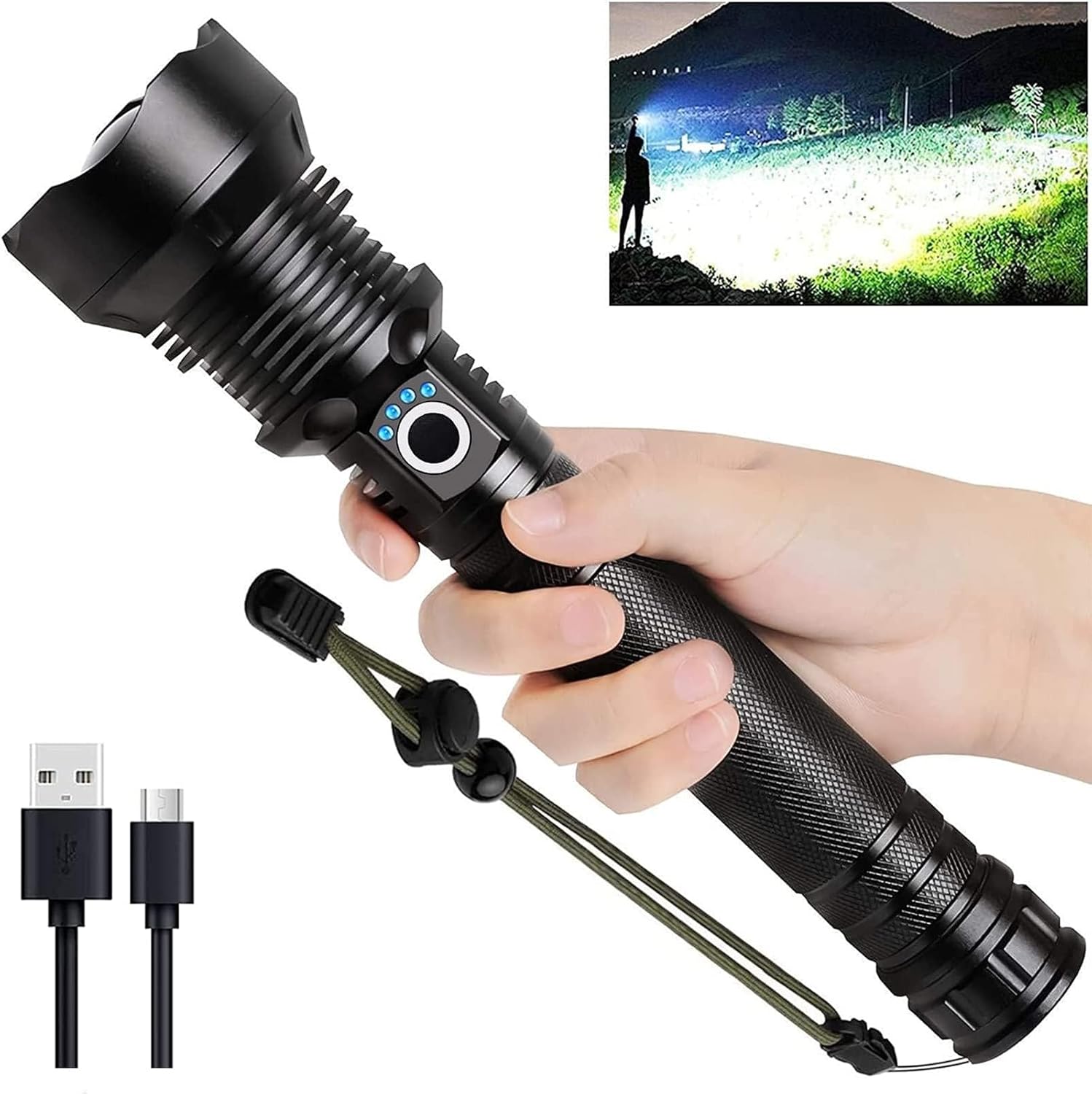 Rechargeable LED Flashlights High Lumens
