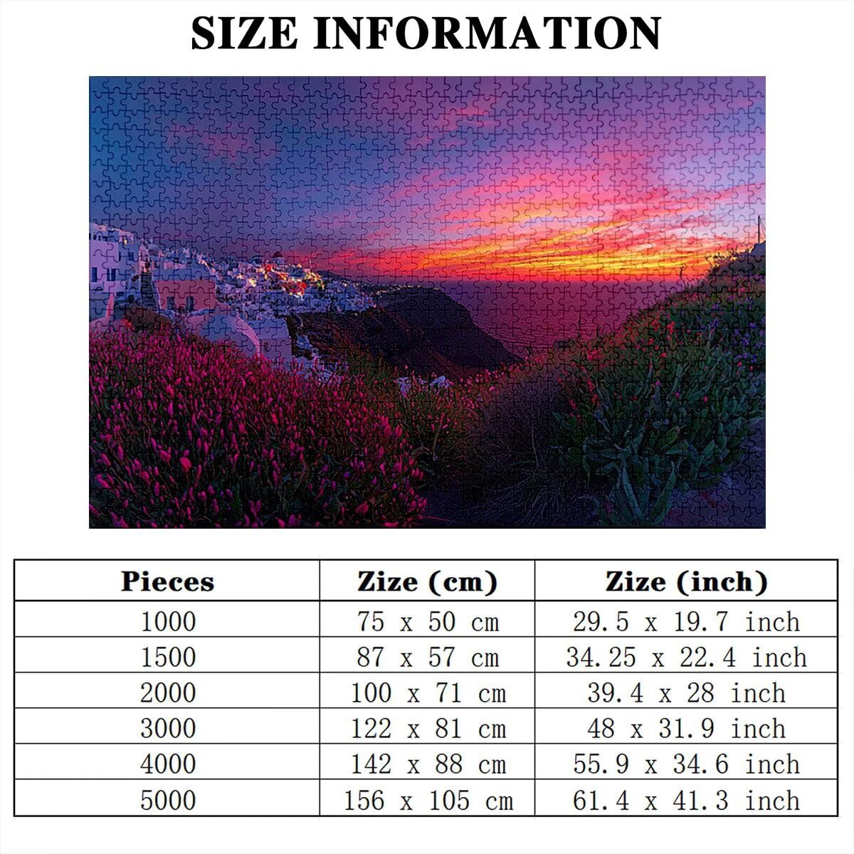Puzzle 5000 elementów, krajobraz, zachód słońca, 5000 elementów, drewniane puzzle dla dorosłych, trudna łamigłówka, gra logiczna dla całej rodziny, dekoracja pokoju, prezenty dla kobiet P-58