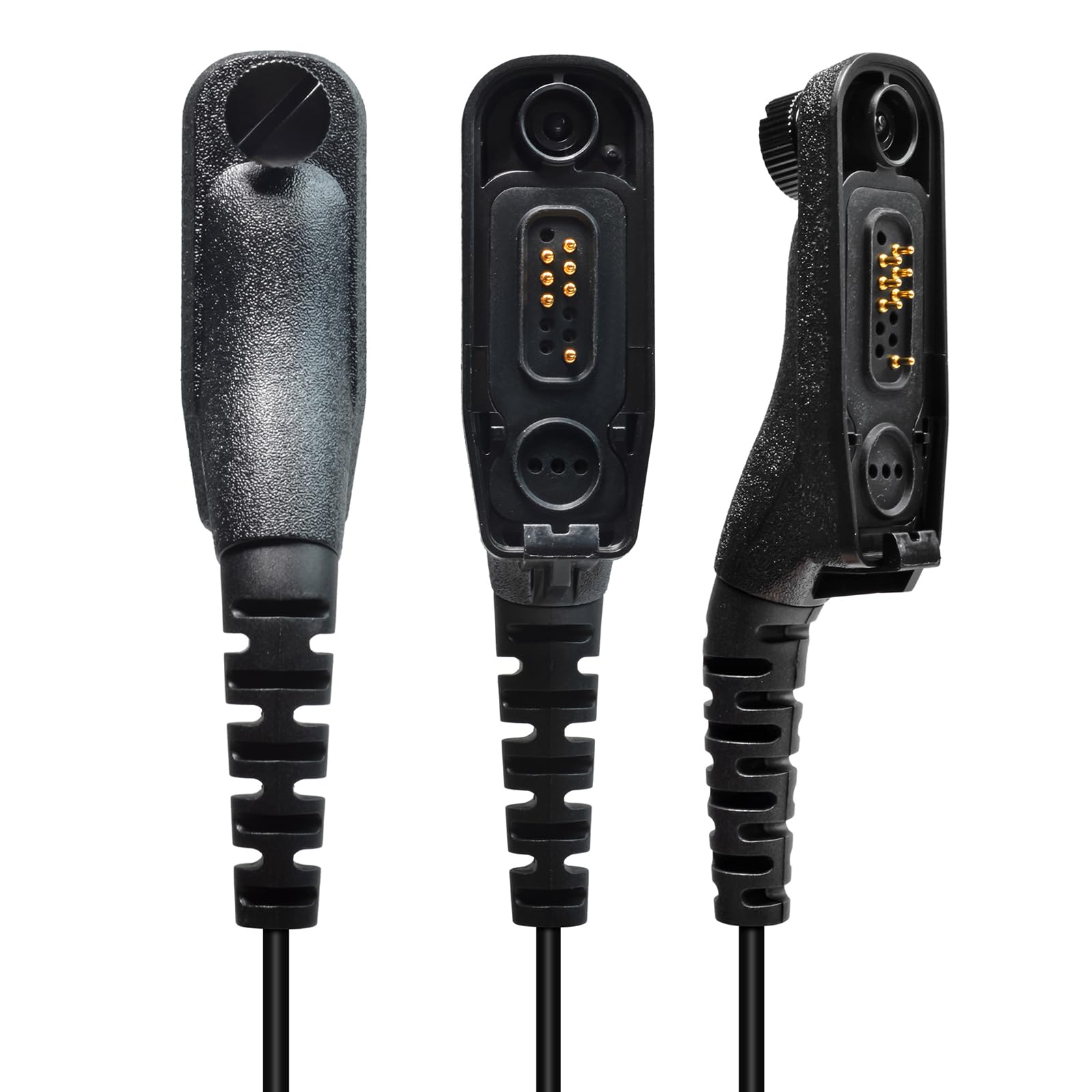 HYS Auricolare Walkie Talkie ad armatura bilanciata con microfono e PTT, cuffia radio polizia di sicurezza compatibile per radio bidirezionale Motorola DP3400 DP4400 DP4800