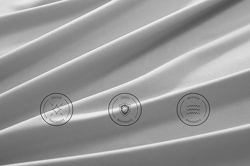 Miniatura 5 de MISSQ Juego de sábanas de tamaño King, refrescantes, extrasuaves, resistentes a las arrugas y a la decoloración, hipoalergénicas, sábanas de