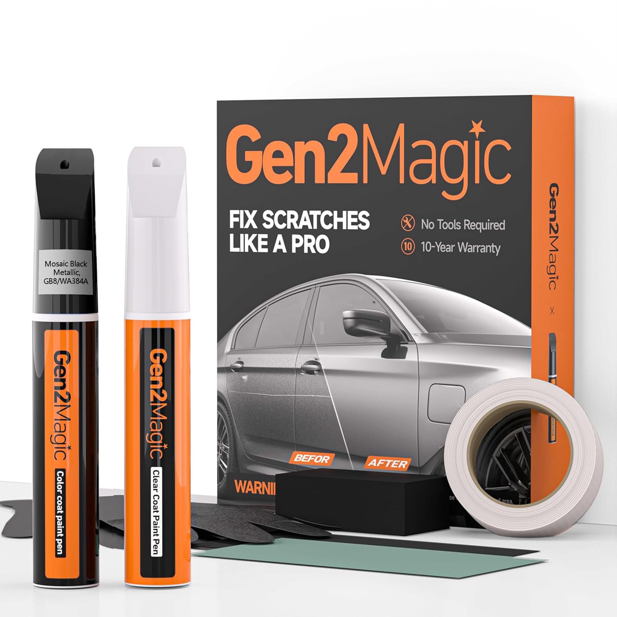Amazon.com: Mosaic Black Metallic Touch Up Paint Pen Kit