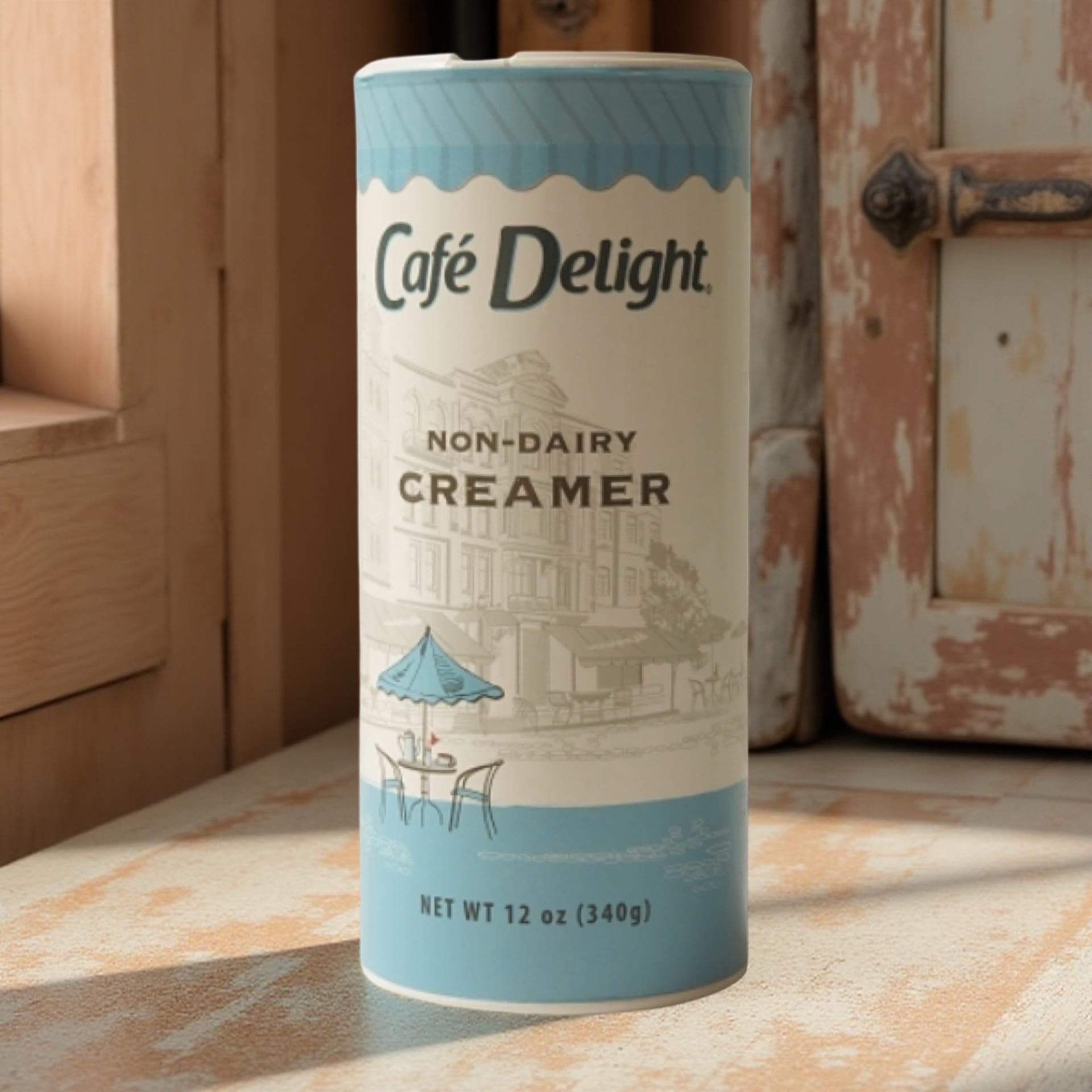 Cafe Delight Non-Dairy Creamer 12 oz Canister Pack of 24 — view 3
