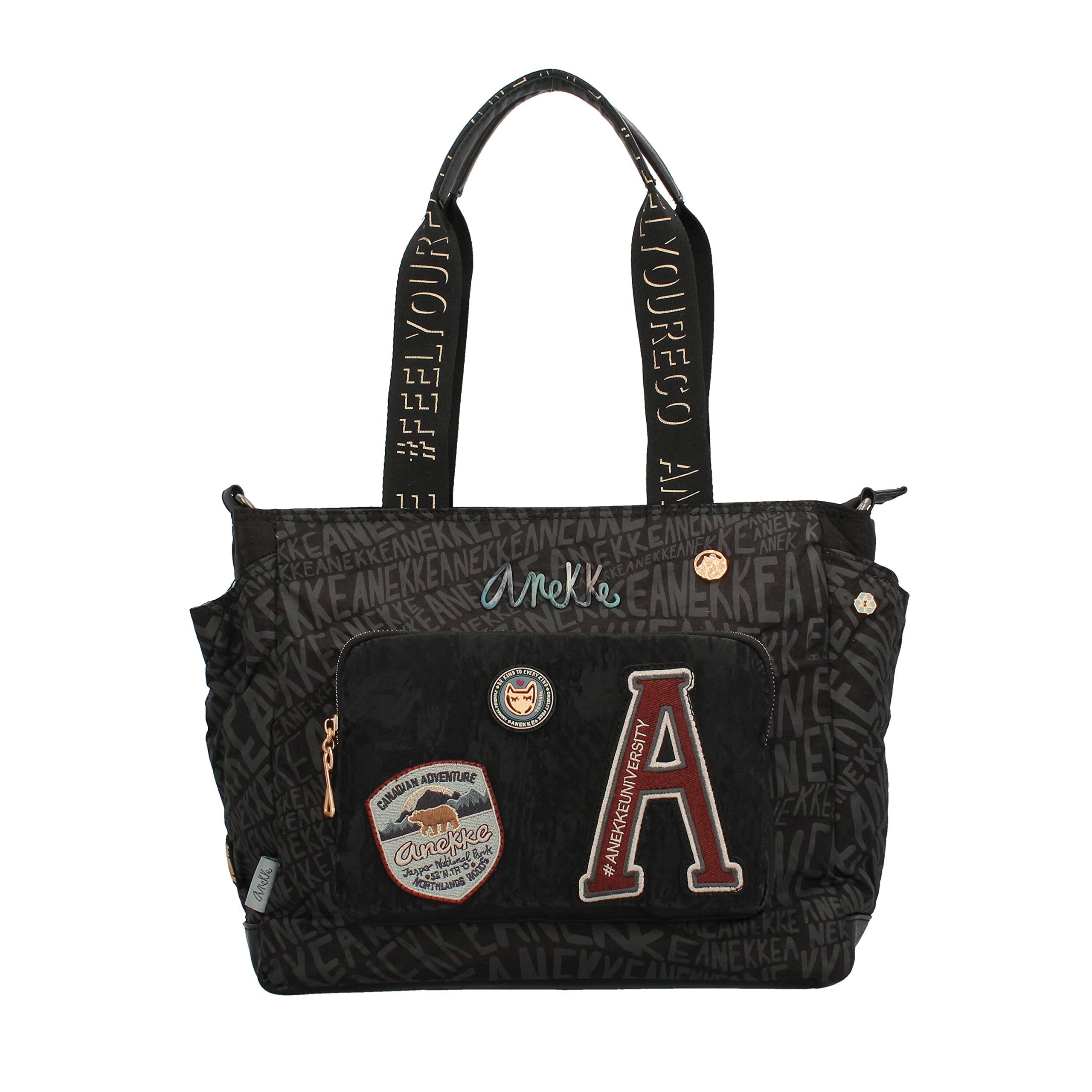 Anekke Shopper Damen-Handtasche – große Geldbörse aus Kunstleder mit 2 Griffen – Handtasche – Kollektion Voice Nature Woods – Accessoires und Accessoires für Damen – Maße 39 x 29 x 19 cm, bunt,